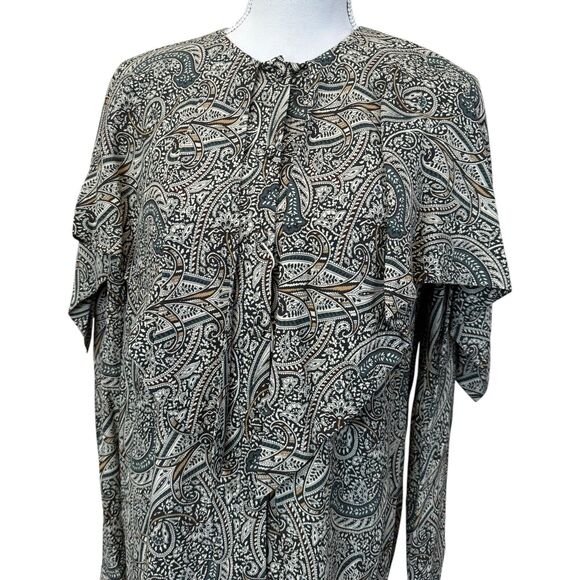 Rosetta Getty Paisley Scarf Top Size 4 - Picture 6 of 14